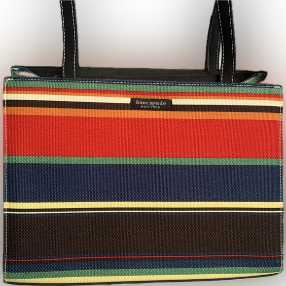 Imitation Kate Spade ♠️ colorful stripped classic colorful striped spring summer - Picture 3 of 7